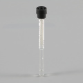 Laboratory test tube with black lid