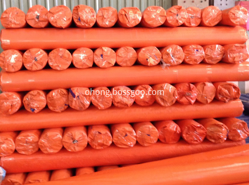 Orange Tarpaulin Roll