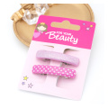 Barrette à cheveux en plastique rose pour filles