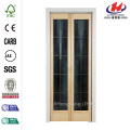 Full Frosted Glass Pine Interior Bi-Fold Door