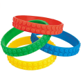 New Building Block Colorful Stretchy Rubber Wristbands