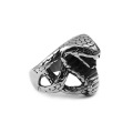 Anillo de serpiente de hombre antiguo de acero inoxidable 316l