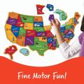 Amazon Hot Selling Custom Kids Educational El mapa de los Estados Unidos rompecabezas Eva Foam Magzle