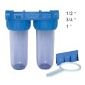 Naturewater Double Stage Clear Water Filter Housing