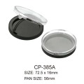 Plastic Round Cosmetic Compact Powder Case