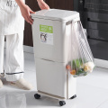 Plastic sorting bin Double  trash Can