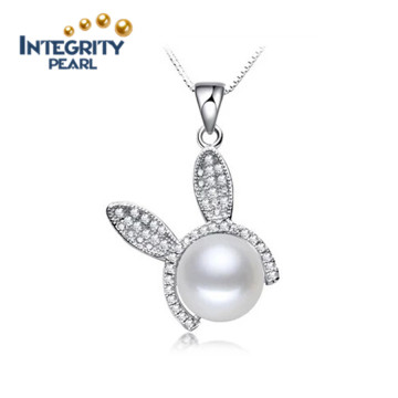 Real Freshwater Pearl Pendant 10-11mm Button Pearl Single Fashion Pearl Pendant