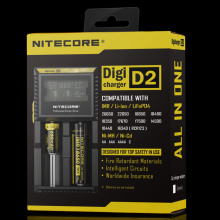 Carregador de bateria Nitecore D2 de alta qualidade para 18350 18650 Baterias