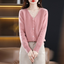 All wool knit coat for women