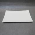 Square Plate Porcelain White