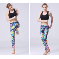 Custom fashion women shiny lycra yoga leggings pants