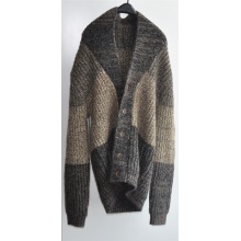 Winter Men Patterned Knitted Cardigan with Button