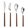 High Quality Wood Grain ABS Plastic Handle Cutlery