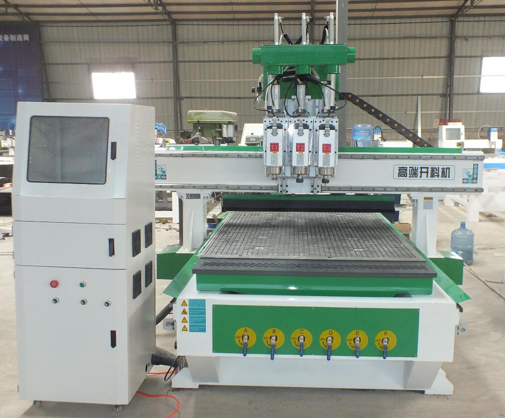 three spindles cnc router machine 