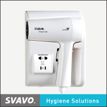 Svavo 1300W High Quality Hotel Bathroom Wall Mounted Hair Dryer with Shaver Socket