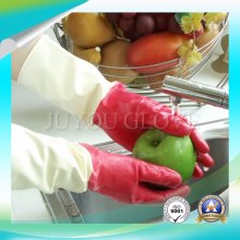 Cleaning Work Anti Acid Latex Gloves with ISO9001 Approved
