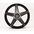 17" 18" 5 Spokes concave rim black machined