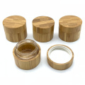 30g 50g Full Bamboo Cream Jar Cosmetic Glass