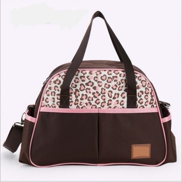 Baby Wickeltasche mit rosa Leopardendruck