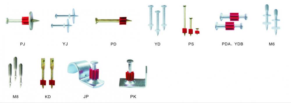 Drive Pins For Ns301 Semi Automatic Powder Actuated Fastening Tool