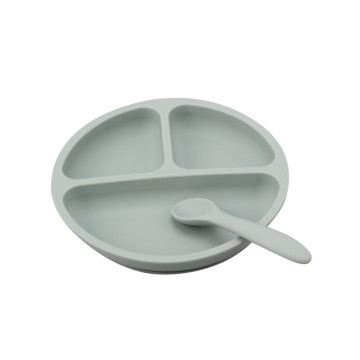 Assiette à dîner en porcelaine de silicone de qualité alimentaire