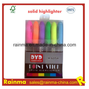 Multifunções Ponto Stick Solid Highlighter Caneta