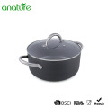 Stainless Steel Handle Hard Anodeized Casserole