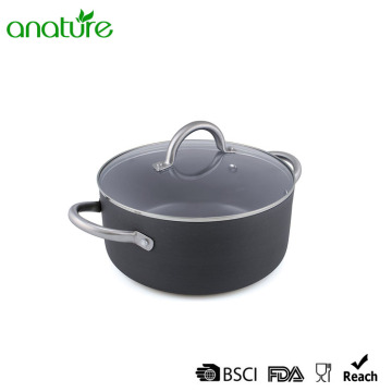 Stainless Steel Handle Hard Anodeized Casserole