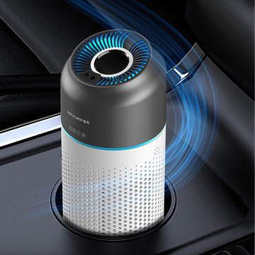 Portable car air freshener ionizer air purifier