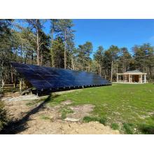 Fondation de pile de vis de masse pour le montage du panneau solaire