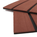 Leichte Teak &amp; schwarze rutschfeste EVA Faux Teak Sheet