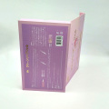 Caja de presentación de accesorios de moda rosa con tapa magnética