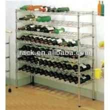 NSF Adjustable Chrome Metal Corner Wine Rack Holders