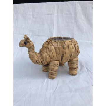 Seaweed woven camel decorative pot