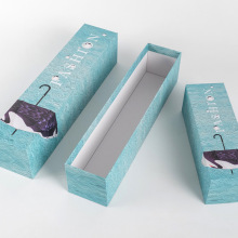 Caja de regalo para paraguas rectangular al por mayor de envases de cartón
