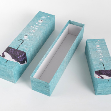 Caja de regalo para paraguas rectangular al por mayor de envases de cartón