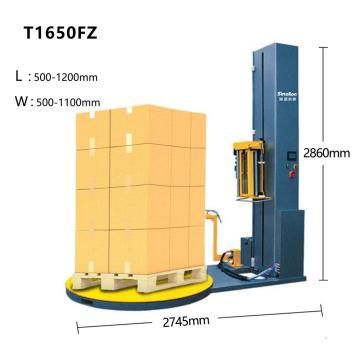 T1650FZ con envoltura de estiramiento de paletas de máquina de pesaje