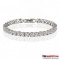 Bracelets de tennis en zircon cubiques de 0,5 carats ronds (CBR0005-B)