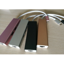 Pink USB3.1  Type-C Hub for MacBook