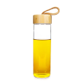 Botella de agua de vidrio de borosilicato de 550 ml de alto
