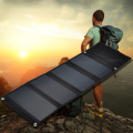 26W 5V Sunpower Efficiency Solar Panel Foldable Portable Power Bank Solar Charger