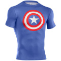 Short Sleeve Compression Shirt Tight Top Personalizado Tank Top