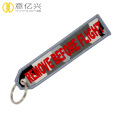 Personalized Remove Before Flight Tags Embroidered Keychain