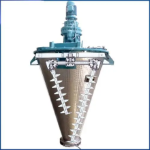 Chemical powder double spiral conical mixer