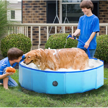 Baignoire de bain de chien pliable