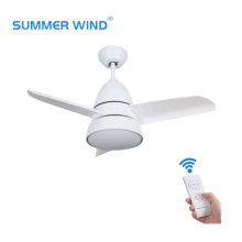 Modern decorative ceiling fan with remote control