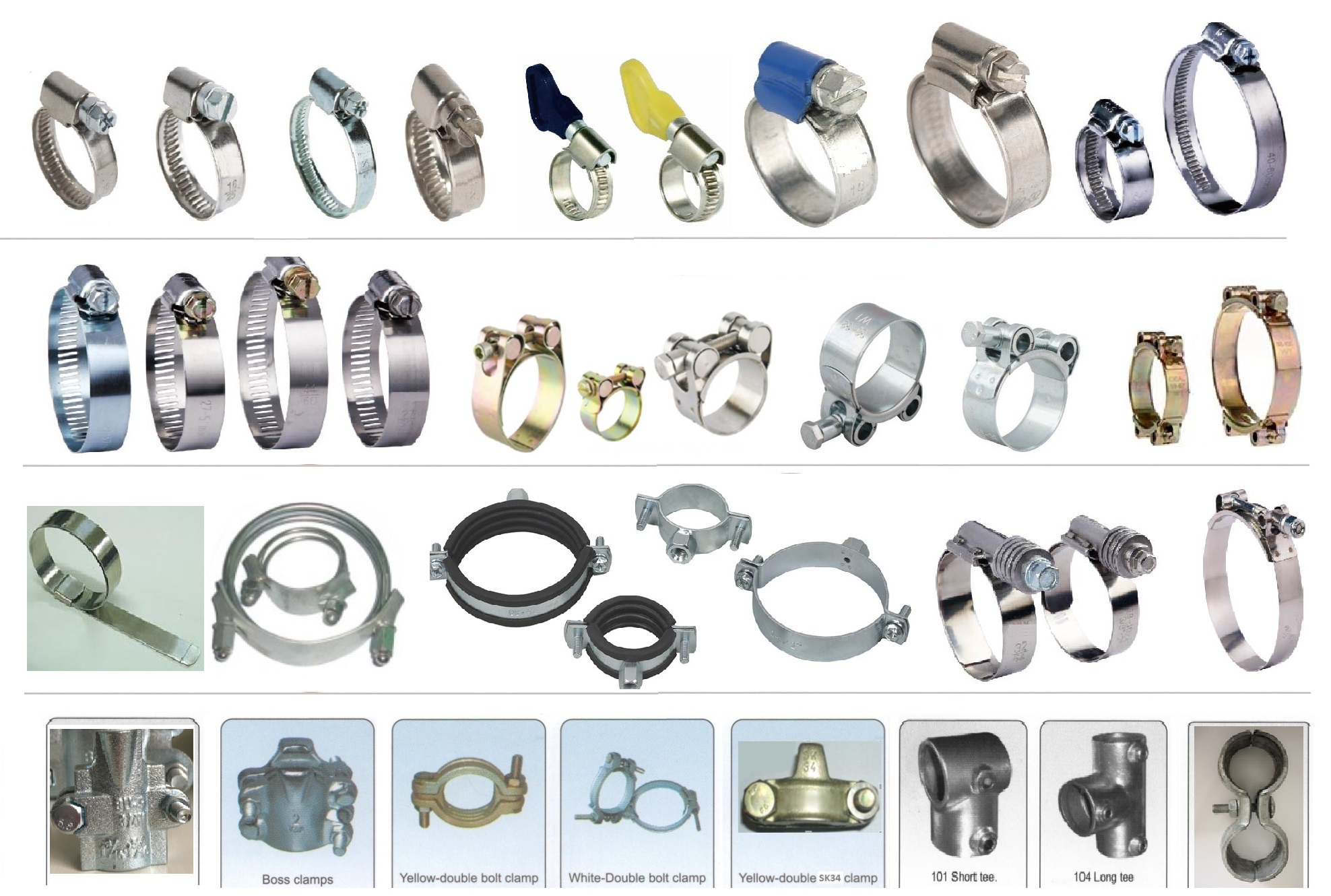 kinds of clamps