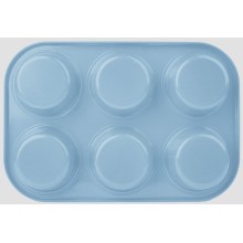 Colorful coating 6cups muffin pan