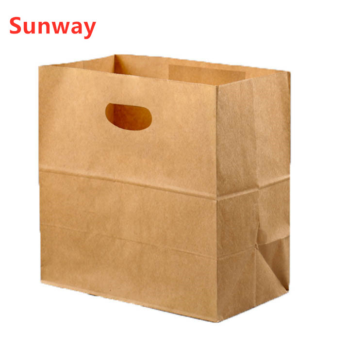 Die cut handle kraft paper bag