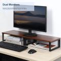 Ensemble de supports d&#39;ordinateur portable de moniteur d&#39;ordinateur en bois